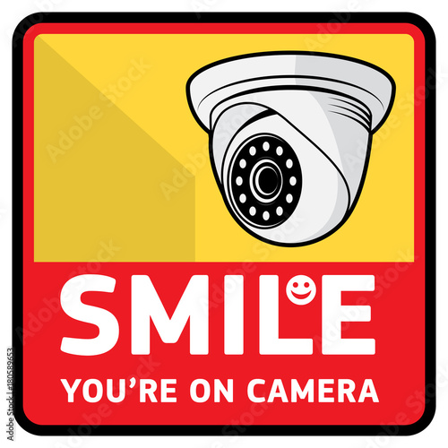 Surveillance video camera sign