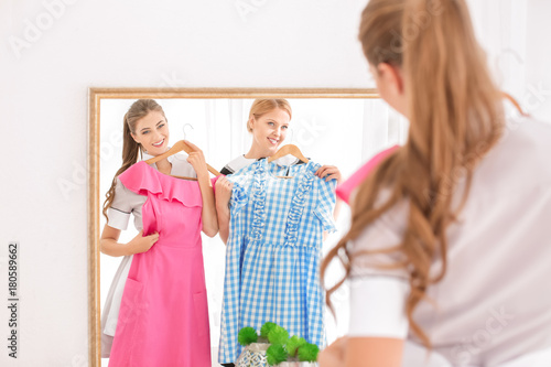 Beautiful chambermaids tryi...