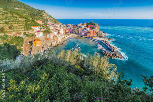 Fototapeta Naklejka Na Ścianę i Meble -  Vernazza in Cinque Terre, Liguria, Italy.