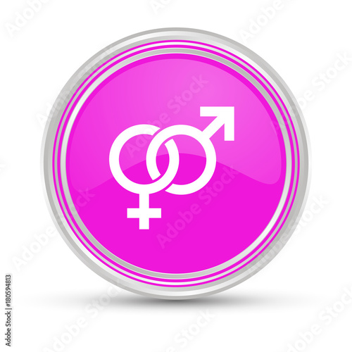 Pinker Button - Symbol für Mann und Frau