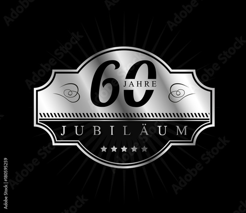 60 Jahre Jubilaeum vector