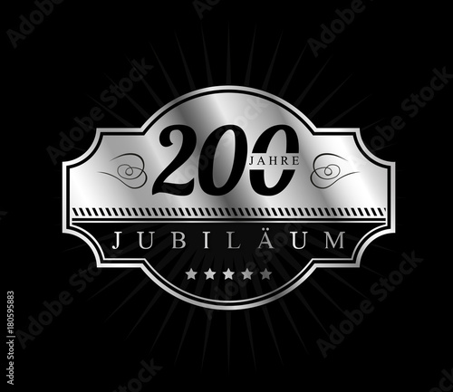 200 Jahre Jubilaeum vector