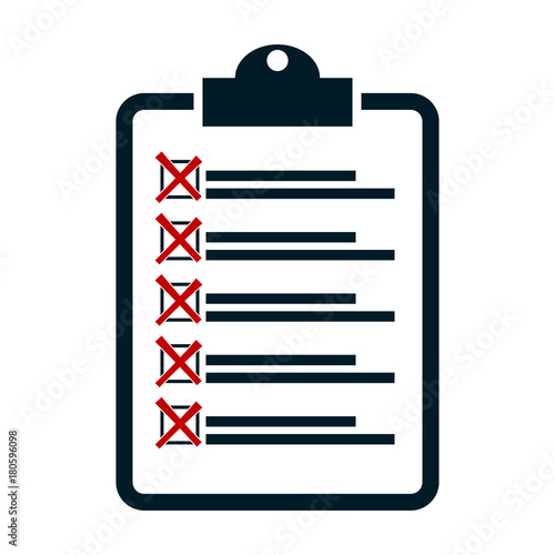crosses checklist icon