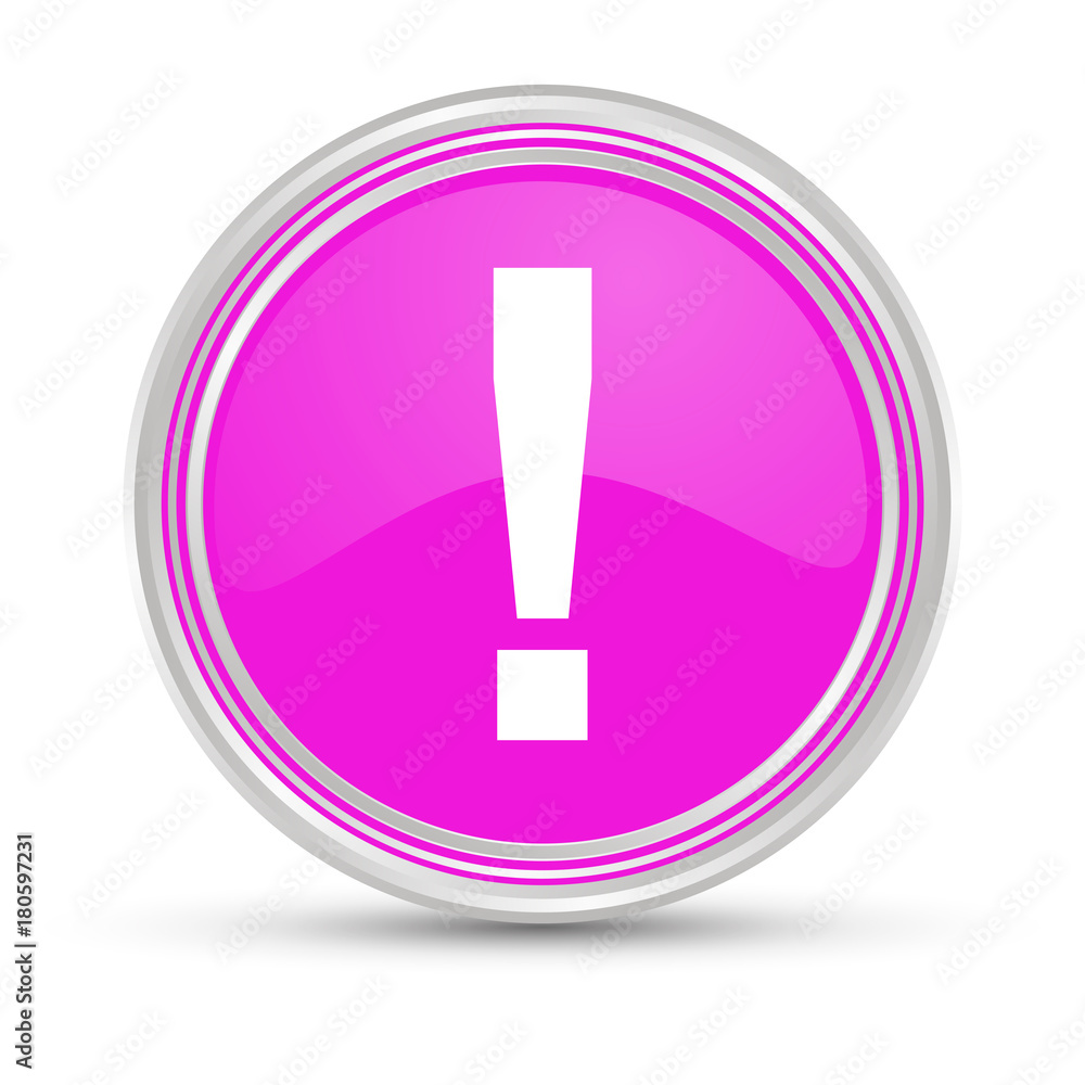 Pinker Button - Ausruf Pinker Button - Ausruf