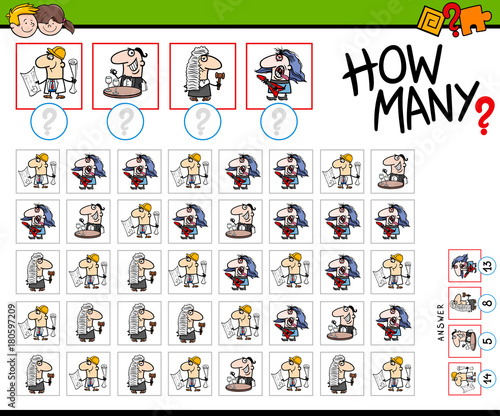 how many professionals counting game