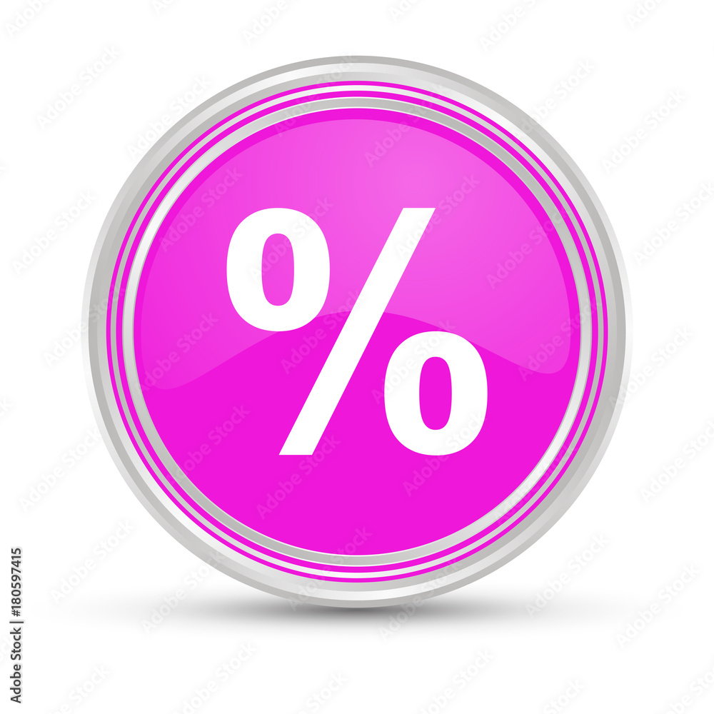 Pinker Button - Prozent - Rabatt Pinker Button - Prozent - Rabatt