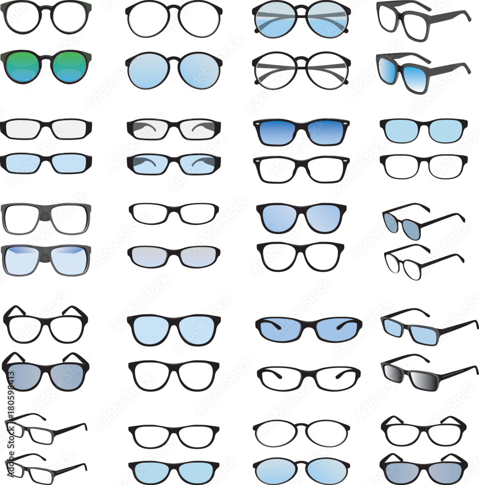 fashion eyeglass vector design - obrazy, fototapety, plakaty 
