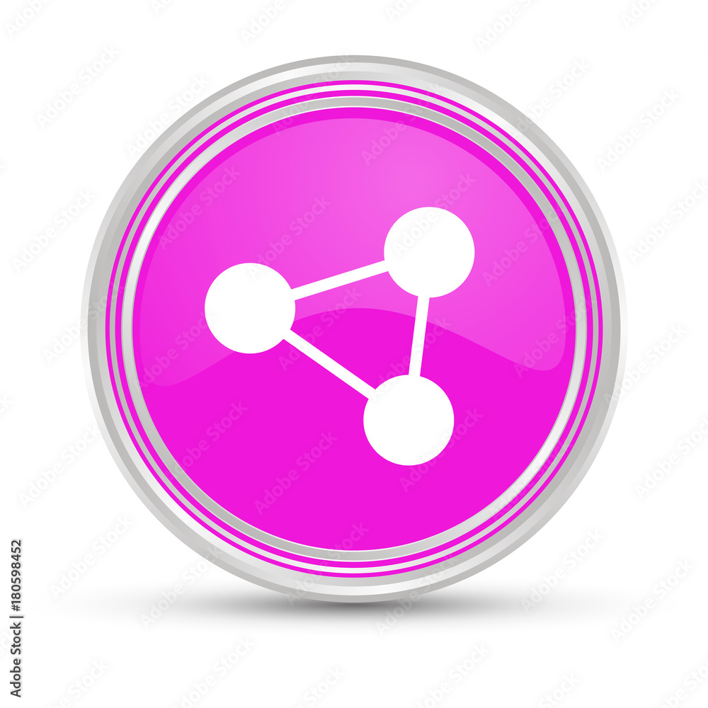 Pinker Button - Soziales Netzwerk Pinker Button - Soziales Netzwerk