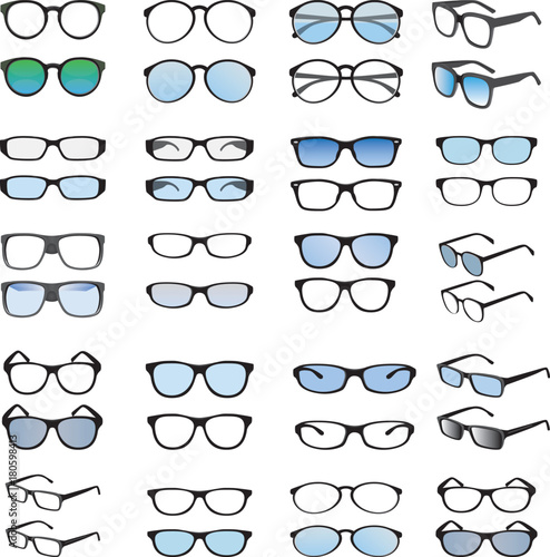 fashion eyeglass vector design photo