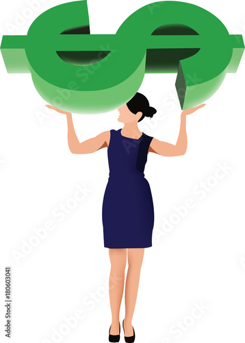 donna manager solleva valuta dollari