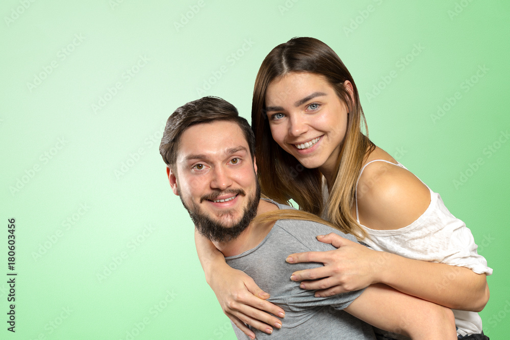 Beautiful smiling couple posing Beautiful smiling couple posing
