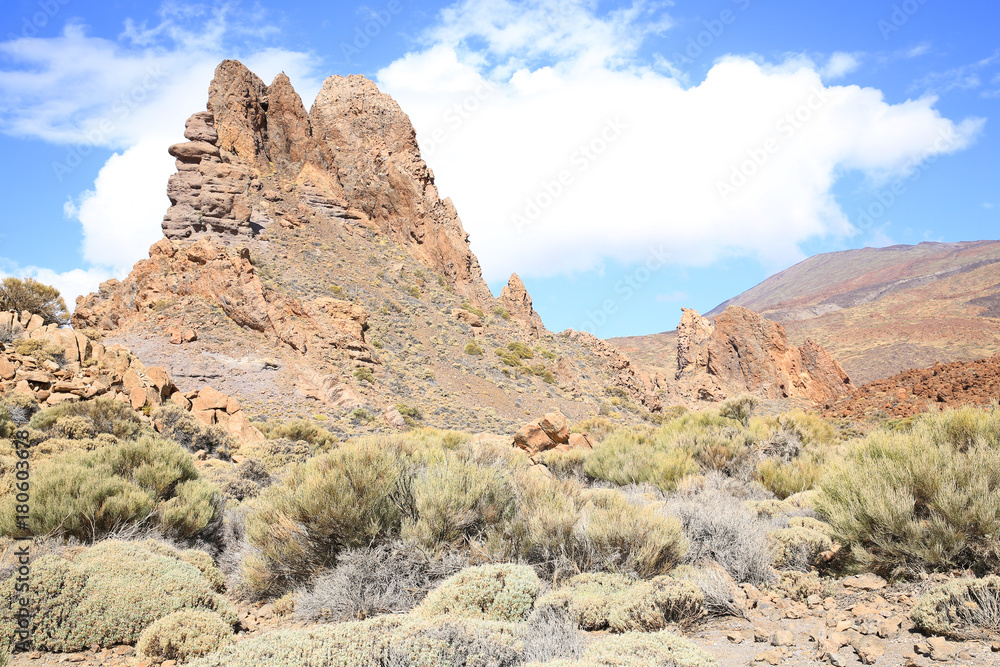 Fototapeta premium El Teide National Park on Tenerife Island, Canary Islands, Spain