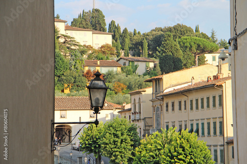 view from the hill at Fiesole, Italy photo