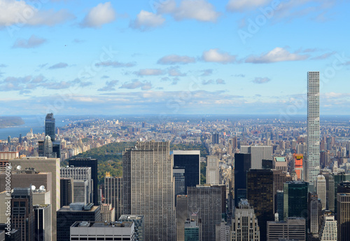 New York, Vue sur Central Park depuis le Rockfeller Center