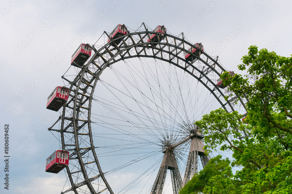 Giant Ferris Wheel at Prater Park in Vienna, Austria