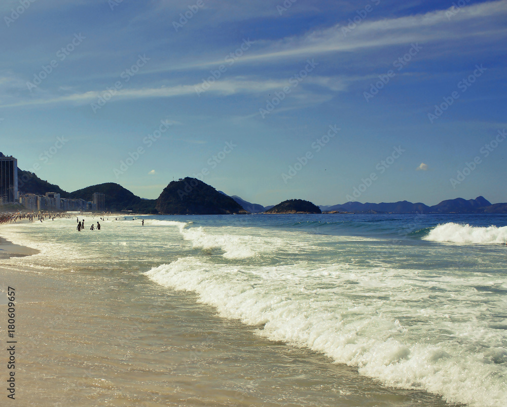 Obraz premium Copacabana beach in Rio de Janeiro, Brazil