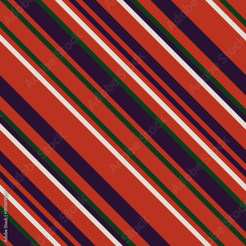 Christmas Diagonal Striped Seamless Pattern