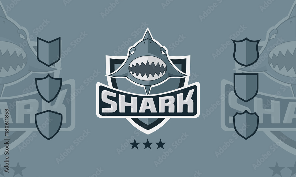 Obraz premium Shark Sport Logo