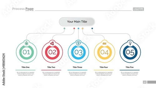 Five Business Ideas Slide Template