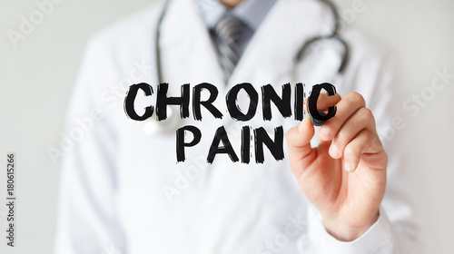 Doctor writing word Chronic Pain with marker, Medical concept