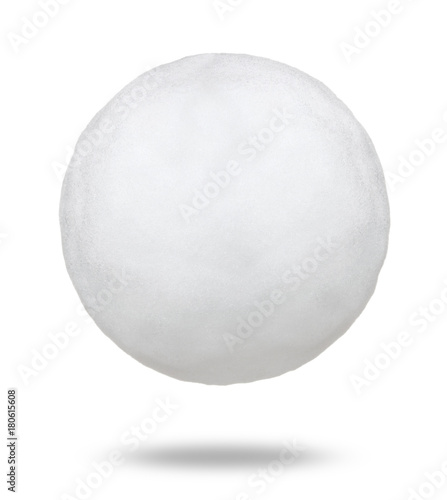 Canvas Print snowball isolated on white background