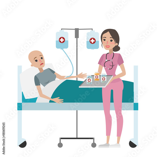 Chemotherapy for woman.