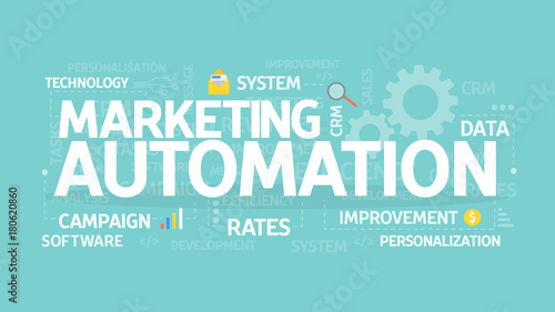 Marketing automation concept.