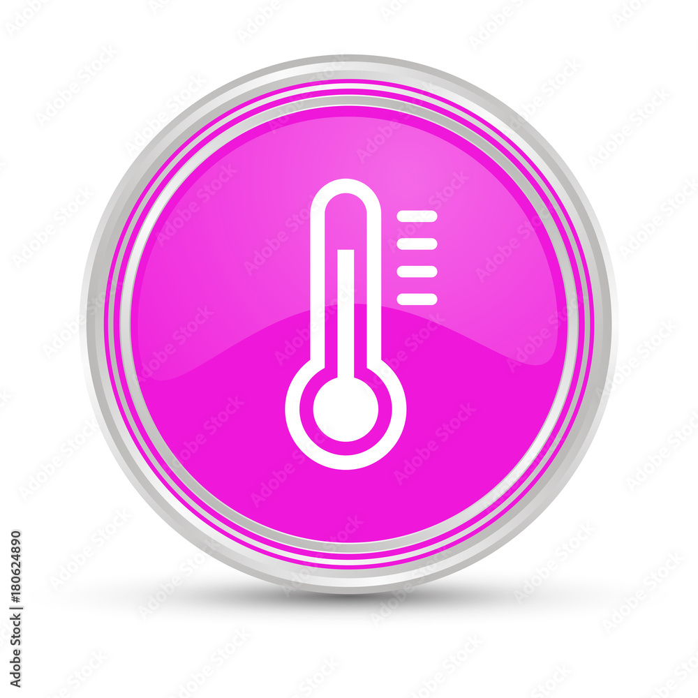 Pinker Button - Thermometer heiß Pinker Button - Thermometer heiß