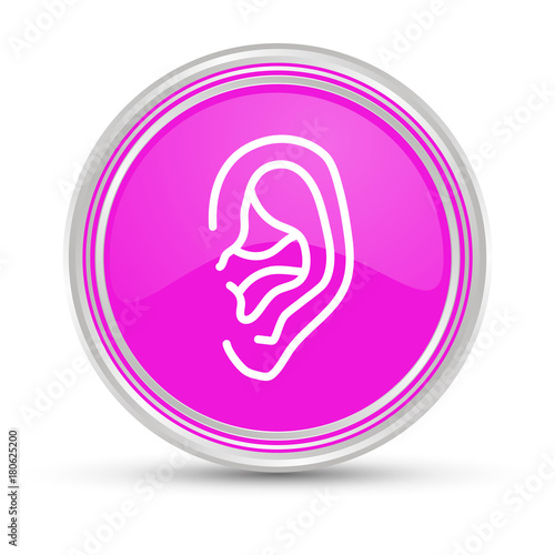Pinker Button - Ohr