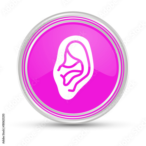 Pinker Button - Ohr - Gehör