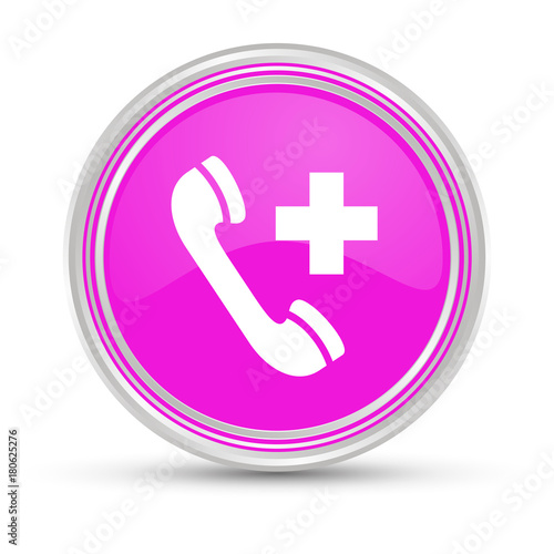 Pinker Button - Telefon - Rettungsdienst