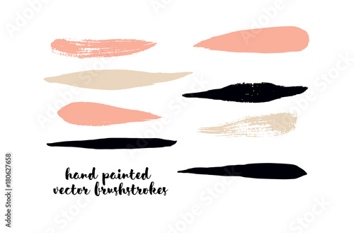 Graffiti Lines. Hand Painted Blue Buttons, Turquoise Highlights. Vector Brushstrokes or Banners. Textured Doodles or Smears. Background Colorful Swatch Collection Vintage Logo Element. Scribble Paint