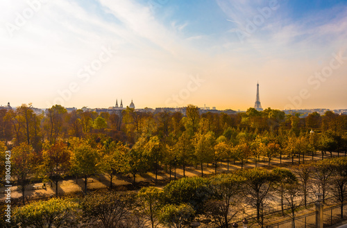 Overlooking the Tuilerie Gardens