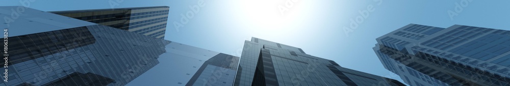 skyscrapers against the clouds, modern buildings view from below, banner
skyscrapers against the clouds, modern buildings view from below, banner