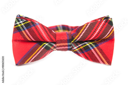 handmade bow tie isolated on white background