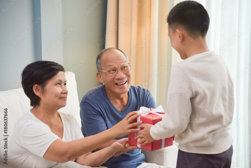 Asian Family with Birthday, Christmas and New year. Asian Family with Birthday, Christmas and New year.