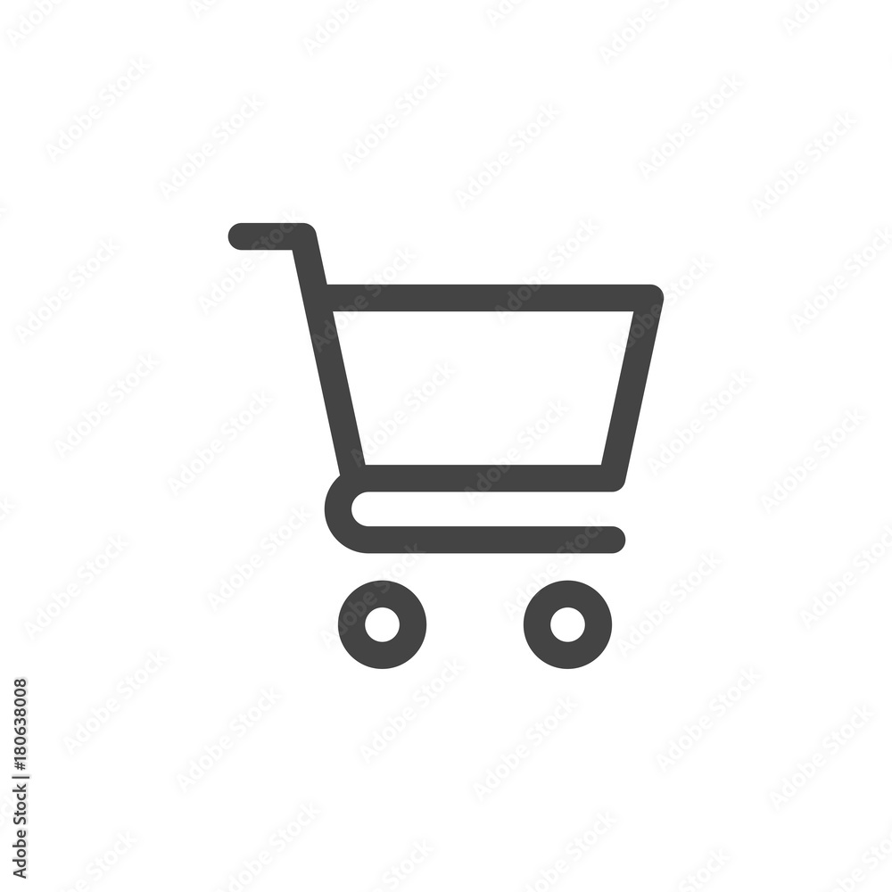 Shopping cart icon vector Shopping cart icon vector