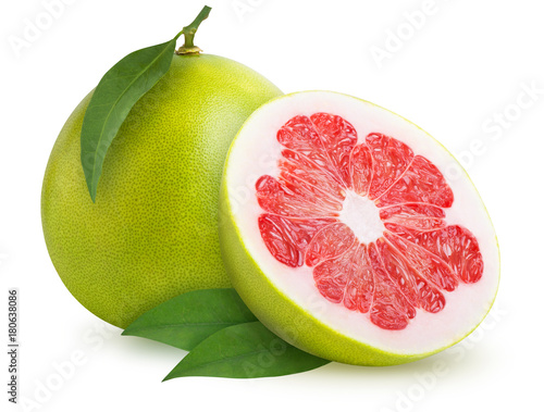 Pomelo citrus fruit isolated photo