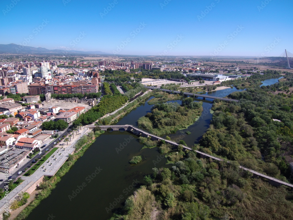 Talavera de la Reina ( Toledo) desde el aire