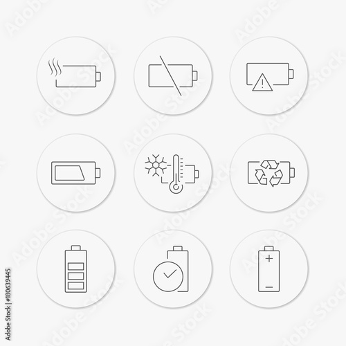 Battery indicator icons