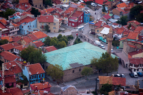 View on the city from the road to the Afyonkarahisar castle