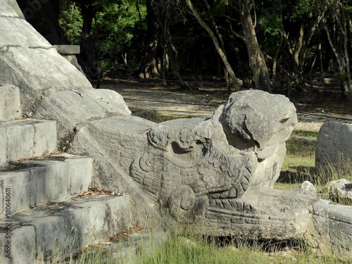 Maya pyramid temple Chichen Itza ruins in Yucatan, Mexico photo