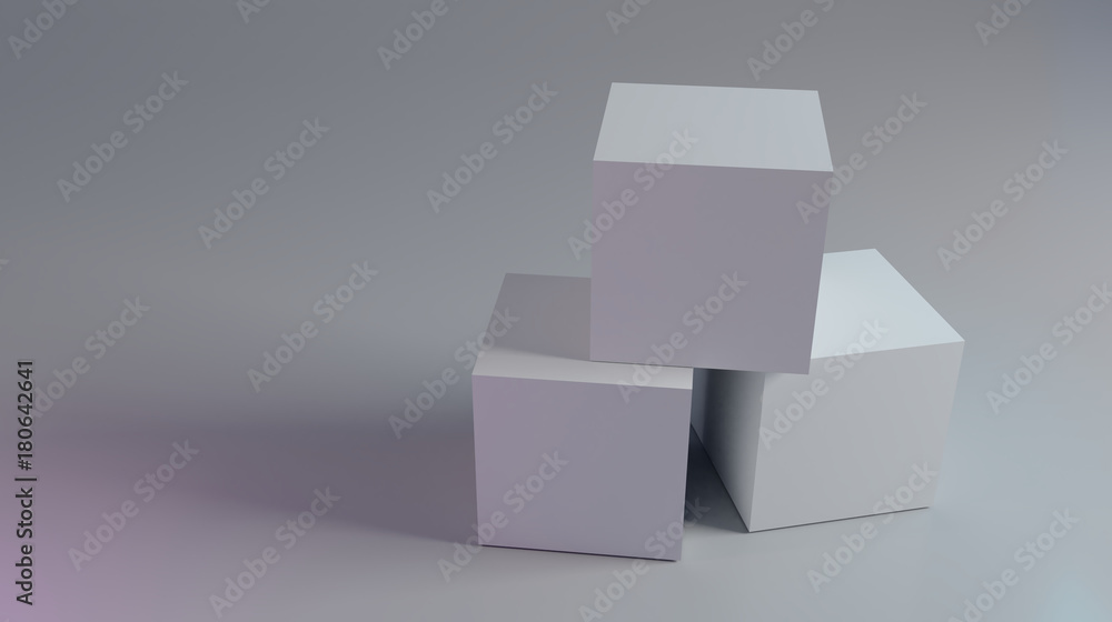 3d render of boxes on a background 3d render of boxes on a background