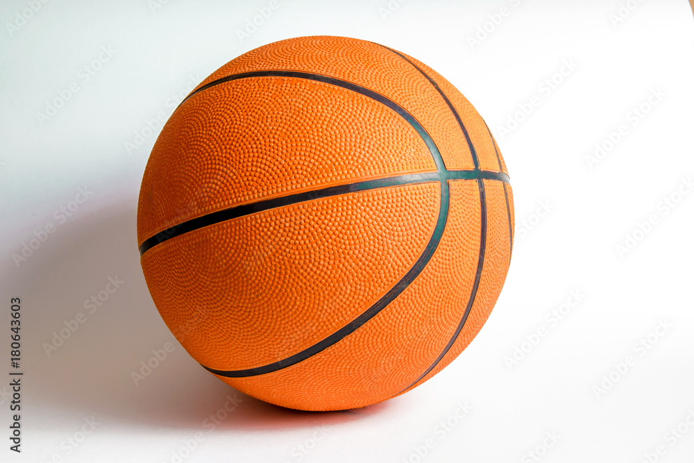 basketball orange isolated on white background