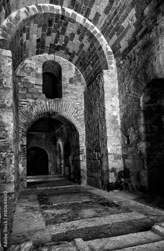 Interior of the Church of St. Nicholas in Demre, Turkey.