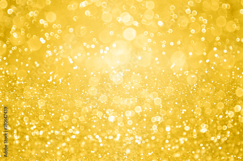 Foto Yellow Gold Sparkle Glitter Confetti Background or Party Invite for Anniversary