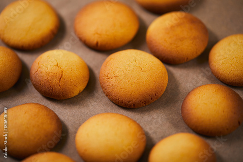 butter cookies on tray