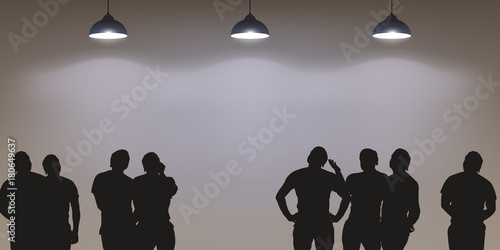 white wall with lighters