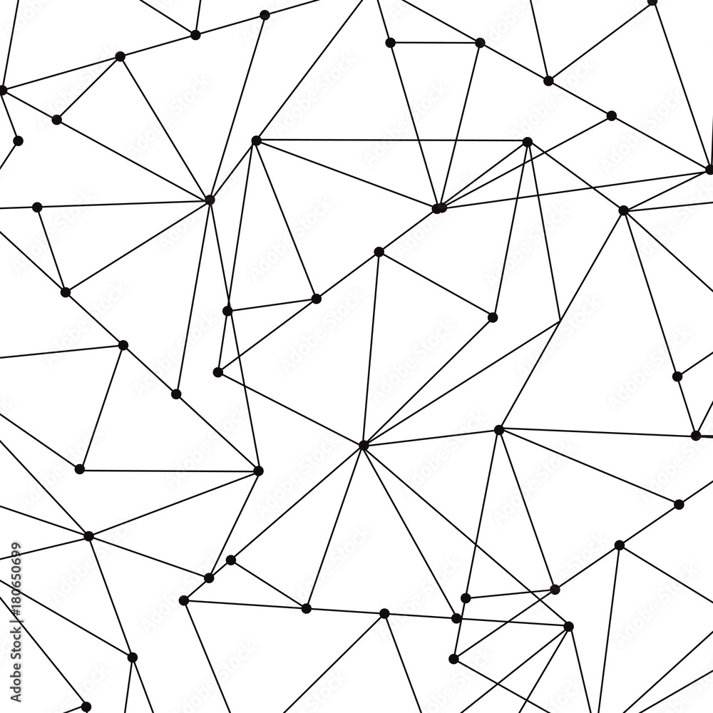 Abstract geometric background with polygons, vector illustration