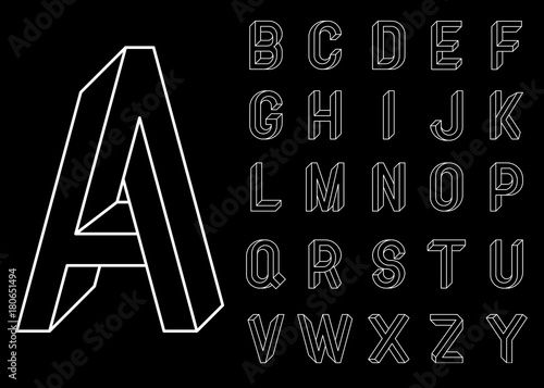 Impossible Geometry letters.